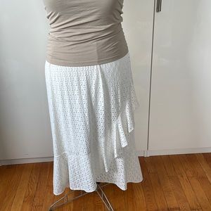 Lane Bryant Skirt in White Size-10/12